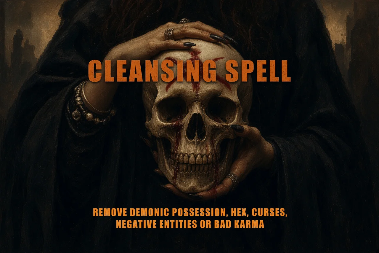 Curse Removal Spell ritual image for protection, cleansing & healing