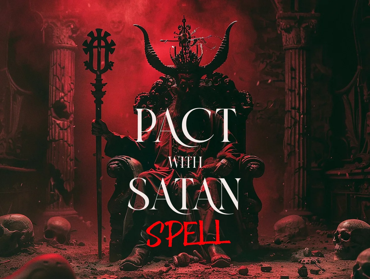 Additional demonic pact spell ritual artwork showing the darker occult theme of this service