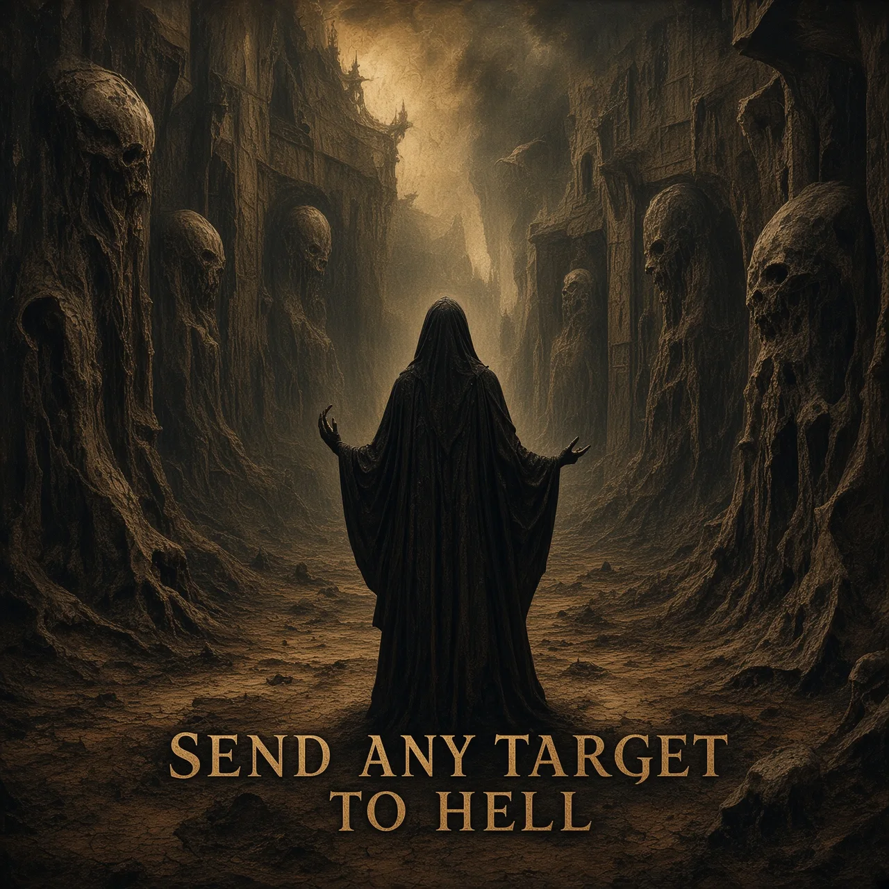 Send Your Target to Hell Curse ritual image for black magic, curses & revenge