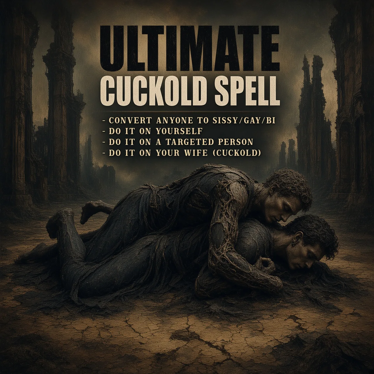 Additional cuckold & hotwife spell ritual artwork showing the darker occult theme of this service